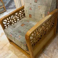 ست ۵ نفره مبل با چوب فوق العاده با کیفیت|مبلمان خانگی و میز عسلی|رشت, معلم|دیوار