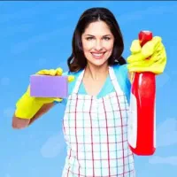 کارگر خانم برای نظافت