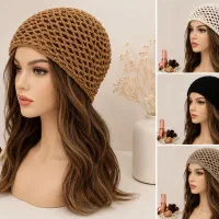 کلاه قلاب بافی ترندی بهاره و تابستانه