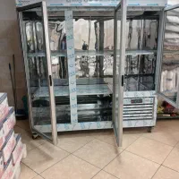 یخچال ایستاده دومتری  استیل موتور پایین درحدنو