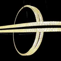 لوستر لاینی کریستالی|لوستر و چراغ آویز|کرج, دهقان ویلا|دیوار