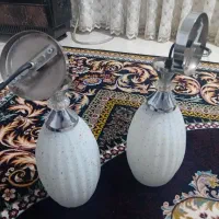 لوستر اتاق خواب دو عدد و آینه و دو عدد شمعدانی