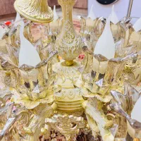 لوستر ۱۶ شعله کریستالی