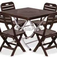 میز و صندلی تاشو ۴ نفره جنس خیلی خوب