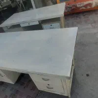 میز مدیریت  دوتا  فلزی  دوتا  چوب  گردو دونه  3400|دفتر کار|ایذه, |دیوار