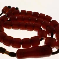 تسبیح کهربا۳۳عددی فاتورانی تراش تمام دست کد۳۱۲،۳۱۱|بدلیجات|سمنان, |دیوار