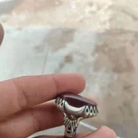 انگشتر نقره با عقیق سرخ یمنی 925