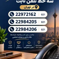 فروش سه خط تلفن ثابت