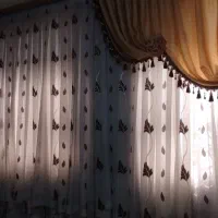 پرده حال پذیرایی با والان یک طرفه