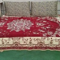 تخت آهنی حیاطی|تخت و سرویس خواب|آزادشهر, |دیوار