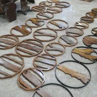 ساعت دیواری رینگ چوبی تک فروشی به قیمت عمده