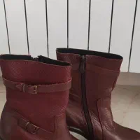 نیم بوت چرم مصنوعی