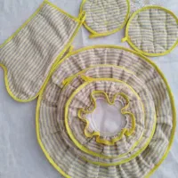 حوله حمام و صورت و آشپزخانه سفره نان