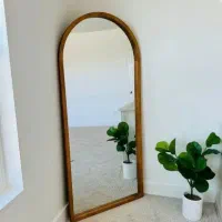 آینه قدی دور چوبی،ایینه قدی تمام چوب روس|آینه|خمینی‌شهر, |دیوار