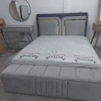 سرویس خواب دو نفره شیک طوسی