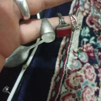 سلام یک عدد قاشق نقره و چند عدد انگشتر نقره قدیمی