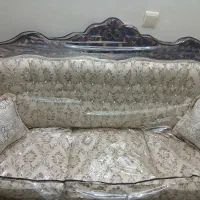 مبل ۷ نفره استیل کار کرده تمیز