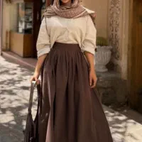 دامن قهوه ای