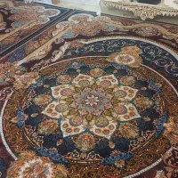 یک جفت فرش ۹ متری مانا  با دو جفت پشتی کاملا سالم