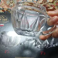 فنجان کریستال ویک دست زیر فنجونی|ظروف سرو و پذیرایی|قنوات, |دیوار