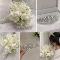 اجاره تاج ودسته گل شیک مناسب نامزدی وعروسی فقط۱۲۰۰