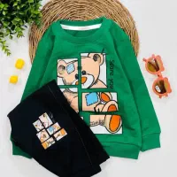 ست پسرانه پنبه لاکردار بیرون پوش با شلوارلی|کفش و لباس بچه|تبریز, |دیوار