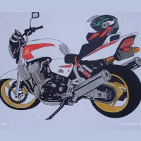 طراحی ماشین و چهره سیاه قلم