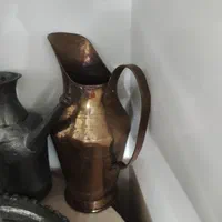 مجمع مسی پارچ آفتابه چراغ گرسوز تلوزیون سیاه سفید|کلکسیون اشیاء عتیقه|تهران, مشیریه|دیوار