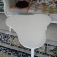 میز جلو مبلی سفید کاملا سالم