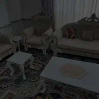 مبل نیم سلطنتی  ۸نفره رنگ استخونی|مبلمان خانگی و میز عسلی|تهران, شهرک چیتگر|دیوار