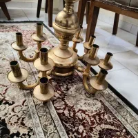 یه عدد لوستر طلایی در حد نو بدون خط و خش|لوستر و چراغ آویز|تهران, شهرک آزادی|دیوار
