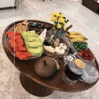 میز گرد چوبی دست‌ساز ژورنالی + ۲ عسلی شیک|مبلمان خانگی و میز عسلی|تهران, بوستان چیتگر|دیوار