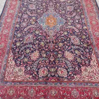 فرش دستباف ساروق سرمه ای نخ فرنگ ۶ زر|فرش|اراک, |دیوار