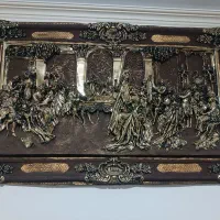 تابلو نقش زیبا طلایی. براق نو نو