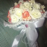 دسته گل عروس فومی