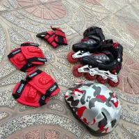 اسکیت بچهگانه couger VR11 + ست کامل ایمنی در حد نو