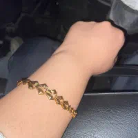 دستبند طلا نما دار