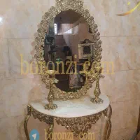 آینه شمعدان آلیاژ برنجی