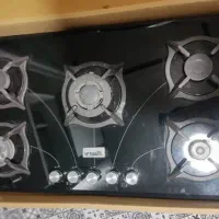 گاز رومیزی شیشه ای مشکی برند کستل