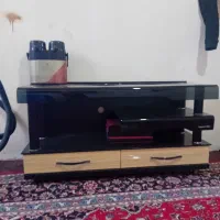 جارو برقی فلاکس دوقلو و میز تلوزیون چوبی شیشه ای|سایر لوازم برقی|اردبیل, |دیوار