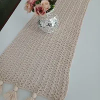 بافت دستی  رانر قلاب بافی