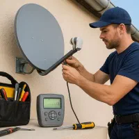 نصاب و تنظیم انواع آنتن براکت گردان و ثابت