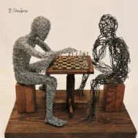 مجسمه سیمی|مجسمه، تندیس، ماکت|تهران, تهرانپارس جنوبی|دیوار