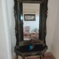 کنسول آینه قدی ، منبت کاری شده