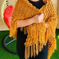 شال بافتنی زمستونی