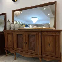 آینه کنسول و میز TVمدل بلوط|بوفه، ویترین، کنسول|رشت, استقامت ۱|دیوار
