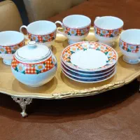 سرویس قهوه خوری قدیمی کشورچین باطرح زیبا|کلکسیون اشیاء عتیقه|تهران, زرگنده|دیوار