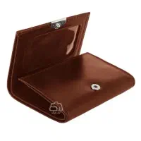 کیف مدارک کوچک کارتی قهوه ای رنگ گم شده