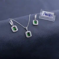 نیم ست نقره زنانه مدل زمرد AMT-M206 با قیمت مناسب|جواهرات|رشت, بازار|دیوار