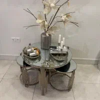 ساعت ایستاده میز وسط مبلی گل میز رومیزی کوسن گلدان